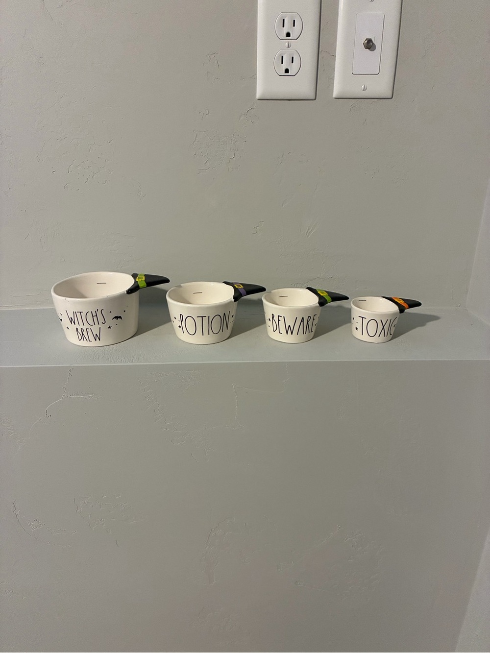 Rae Dunn Halloween witch hat measuring cups